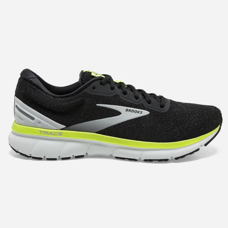 Brooks Trace Adaptive - Zapatillas Running Asfalto Hombre - Negras / Gris / Verde Amarillo (EX923548